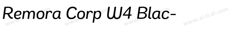 Remora Corp W4 Blac字体转换